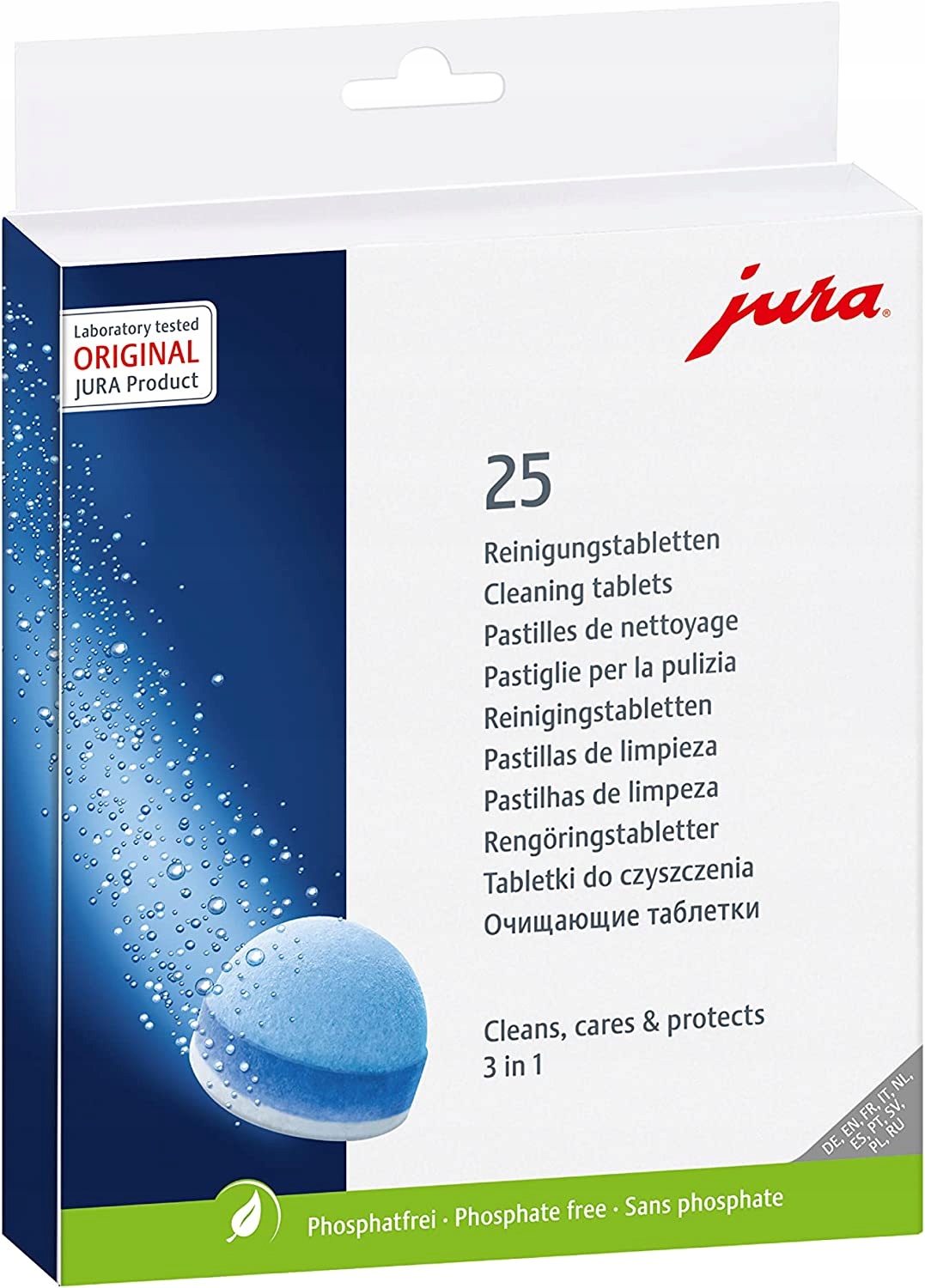 Jura 25045 trójfazowe tabletki czyszczące 25 sztuk