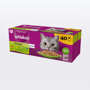 WHISKAS mokra karma dla kota kurczak indyk drób kaczka w galaretce 80×85 g